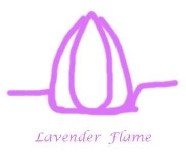 Energian Symboli Laventeli Liekki Kuten näet, Laventelin Liekin symboli muistuttaa laventelin väristä lootusta.
