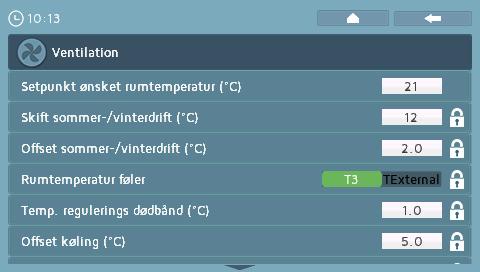 Käyttäjän ja asentajan oikeudet Compact P / Compact P Polar AIR (Suomalainen) BY NILAN Asetukset valikossa näytetään käyttäjän, asentajan ja tehtaan asetukset.