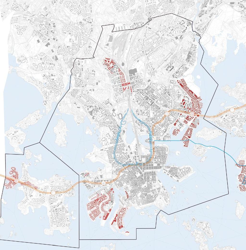 8 1. Nykytilanne ja yleiskaavan tavoitteet Helsingin kantakaupunki tarkoitti alkujaan aluetta, joka kuului kaupunkiin ennen vuoden 1946 suurta alueliitosta.