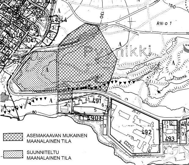 lähivirkistysalueeksi, joka tulee kunnostaa (VL-3). Kaavamääräyksen mukaan alueen asemakaavoituksen ja kunnostamisen yhteydessä tulee ottaa huomioon ympäröivien alueiden tarpeet.
