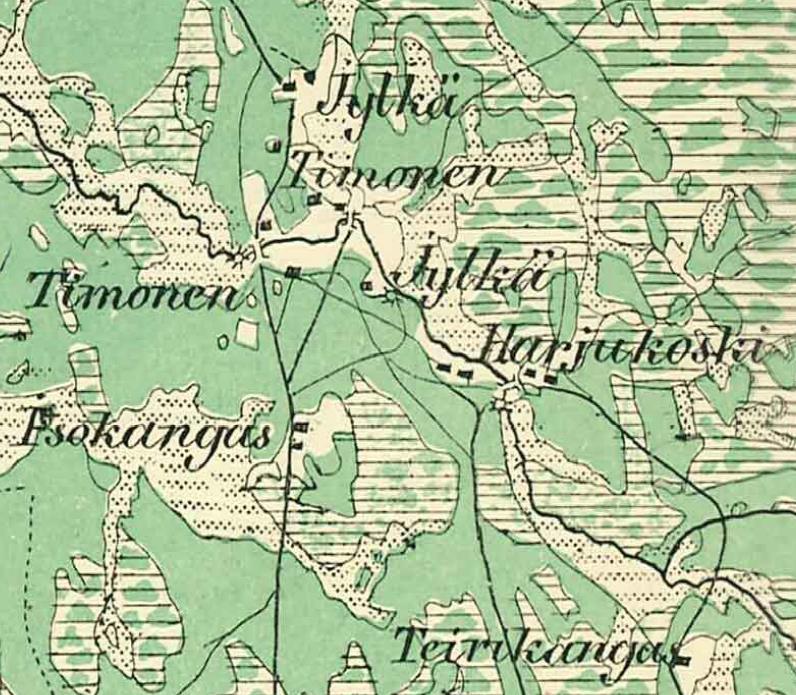 11 Kuva 7. Maisema etelästä katsottuna merenpinnan korkeuden ollessa 58 m mpy.