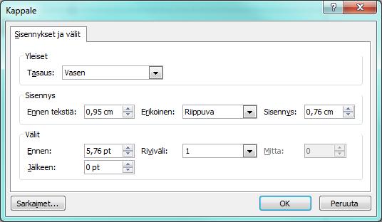 Aktivoi kehys muokkaustilaan tai maalaa kehyksen sisällä olevat tekstit ennen merkin vaihtamista/lisäystä. Luettelomerkkien muokkaus Tekstikehys aktivoidaan tai luettelomerkit maalataan.