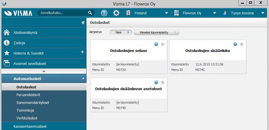 8. Kun haluat nähdä toisen laskun, tule laskulta pois aina Palaa napilla, tai
