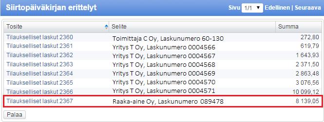 Laskun tiliöinti ei ole tasan 4. Laskun tiliöinnistä puuttuu verokoodi 5. Katkos yhteydessä 1.