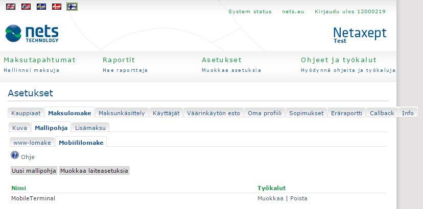 HTML Lisää kuva Maksulomakkeen sisäpuoli Tekstin väri Taustan väri Kuvan url Reunus/kehys Logo Lisäasetukset Meta-tagi Yleistä tyyliä ei voi vaihtaa, mutta voit lisätä mallipohjaan omia tyylitageja.