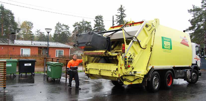 Jätteenkuljetukset Yhtiö sai hoidettavakseen Pyhtään yhteiskeräyspisteet. Uusiin yhteisastioihin asennettiin täyttymistä mittaavat tunnistimet.