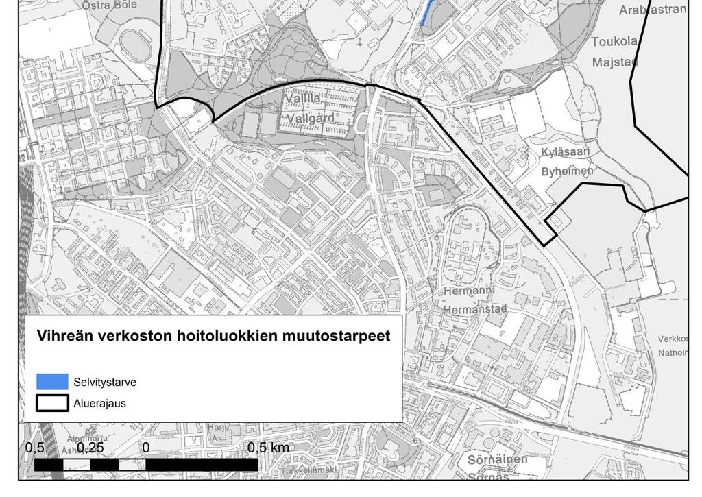 Puisto- ja ulkoilureitit ovat varsin kattavat ja luonnonläheisestä liikkumisesta voi nauttia eri puolilla suunnittelualuetta. Vanhankaupunginlahden rannat ovat aktiivisessa käytössä.