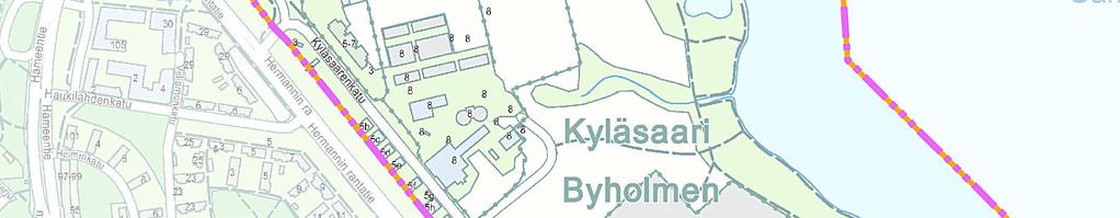 Kyläsaaren rakentaminen on käynnistynyt alueen pohjoisosien kampusalueelta.