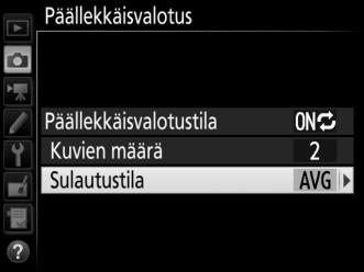 4 Valitse sulautustila. Korosta Sulautustila ja paina 2.