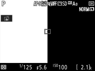 AF-S Tarkennusaluetila: 5 (leveä) tai 6 (normaali) 4 Valitse keskitarkennuspiste.