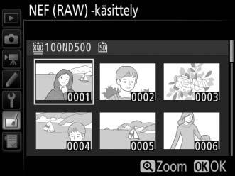 kameralla luodut NEF (RAW) -kuvat. 2 Valitse valokuva.