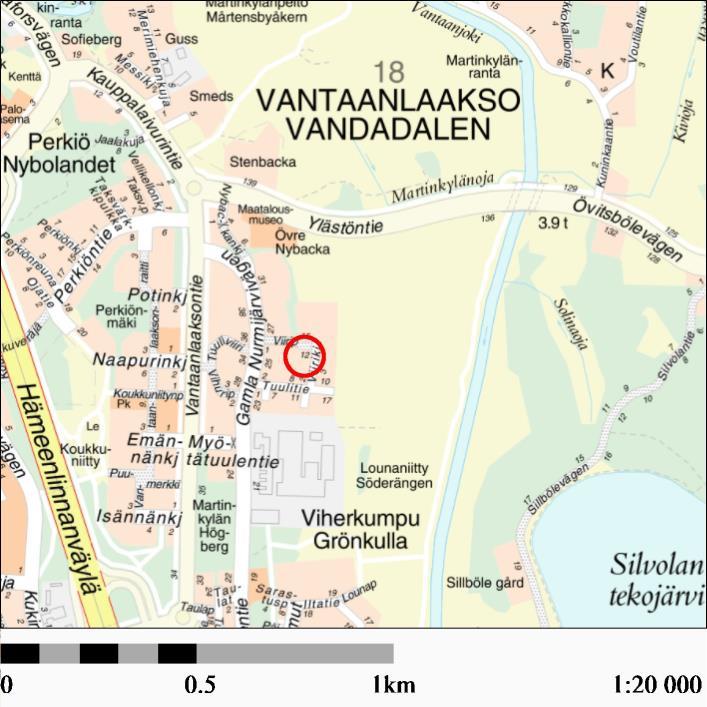 8.2 Vantaanlaakso Kortteli Tontti Tyyppi Lähiosoite Pinta-ala m2 Rak.oik. as.