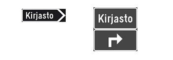 Osoiteviittaa käytetään opastamaan kohteeseen vain lähimmästä liittymästä. (Tiehallinto 2010.) Kuva 3.