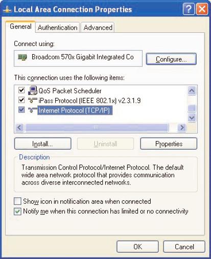 Liite 4 : DHCP/Auto IP:n aktivointi tietokoneessasi Windows XP & Näpäytä pöytäkoneen Windows ruudulla Käynnistä ja valitse Ohjauspaneeli.