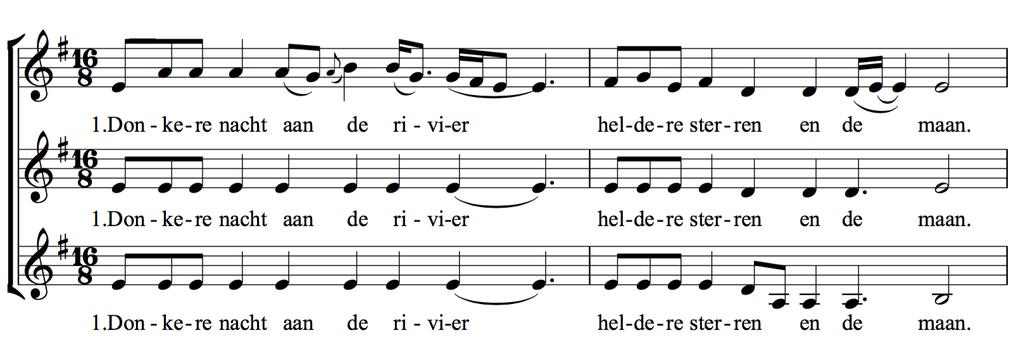 Pauni Trion versiossa lipsalo-sana esiintyy välillä samassa kohdassa kuin Rhodopea Kaba Trion esittämässä versiossa. Fickerin tulkinta hyödyntää alkuperäistä tekstiä varsin luovasti.