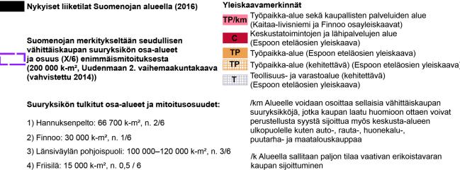 Yleiskaavassa vähittäiskaupan sijoittuminen osoitetaan keskustatoimintojen alueille (C-K), keskustatoimintojen ja lähipalvelujen alueille (C) ja työpaikka-alueille, joille on erikseen sallittu paljon