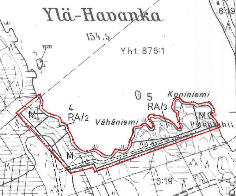 FCG SUUNNITELU JA TEKNIIKKA OY SELOSTUS 18 (23) Kuva 18. Ote Ylä-Havangan rantakaavasta. Suunnittelualueen alustava rajaus on esitetty punaisella. 3.2.4 Rakennusjärjestys Virtain kaupungin rakennusjärjestys on tullut voimaan 1.