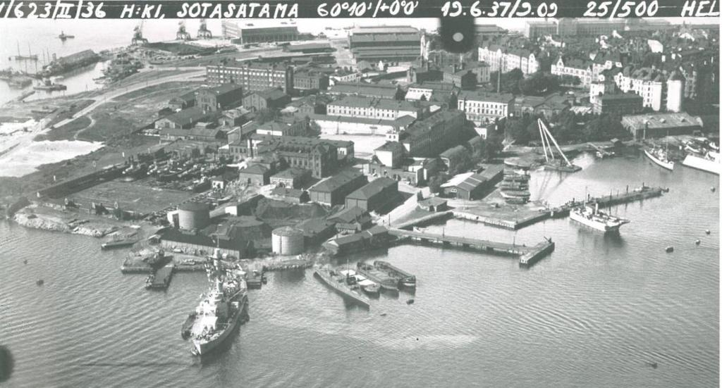 Katajanokan itäosa, ympäristön haitta-ainetutkimukset LIITE 1. Tutkimuskohteen tiedot keskiosissa kauempana merestä.