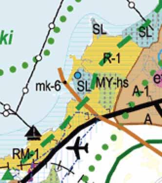 LIITE 6 /3 KAAVOITETTAVA ALUE JA KAAVAN LAATIMISTARVE Asemakaavan muutosalue sijaitsee Hiekkasärkillä Usvametsäntien varrella, noin kilometri ydinalueelta etelään.