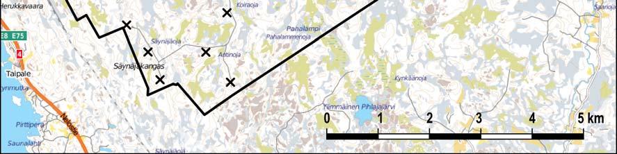 luontotyypit (priorisoidut paksunnoksin; Valtion ympäristöhallinto 2011a): 7310 Aapasuot 44 % 7110