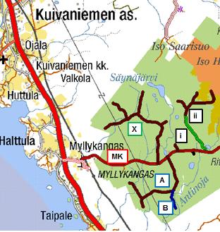 liikennemäärän vuoksi. Voimalan kaatumisen mahdollisuus arvioidaan hyvin vähäiseksi riskiksi tieliikenteelle.