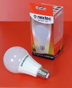 Runsas valikoima led-lamppuja E-27 -kannalla Nextecin