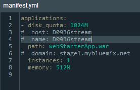 nimi/webstarterapp.war. 79 - Muokkaa luomasi kansion manifest.