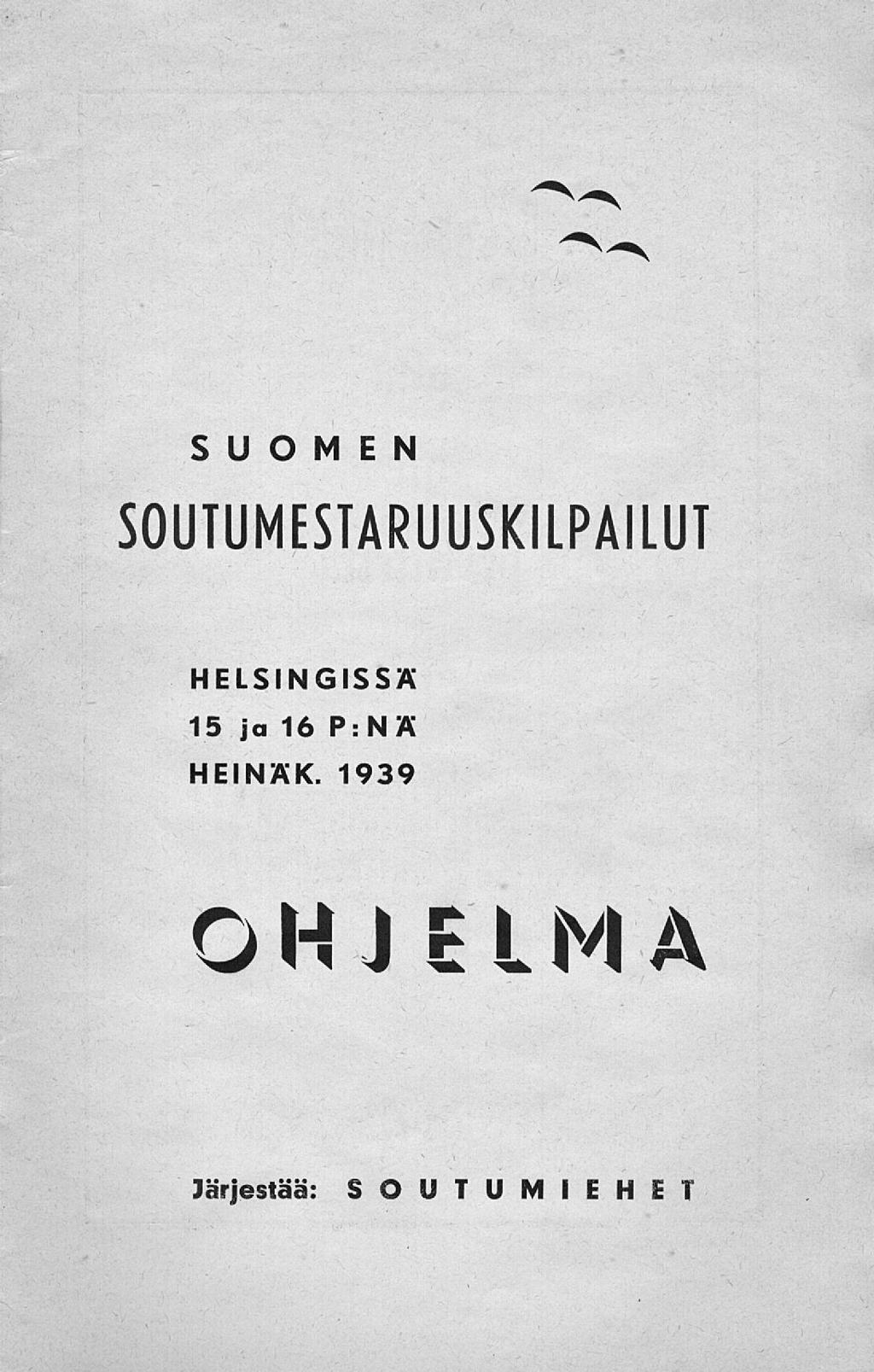 SUOMEN SOUTUMESTARUUSKILPAILUT HELSINGISSÄ 15 ja