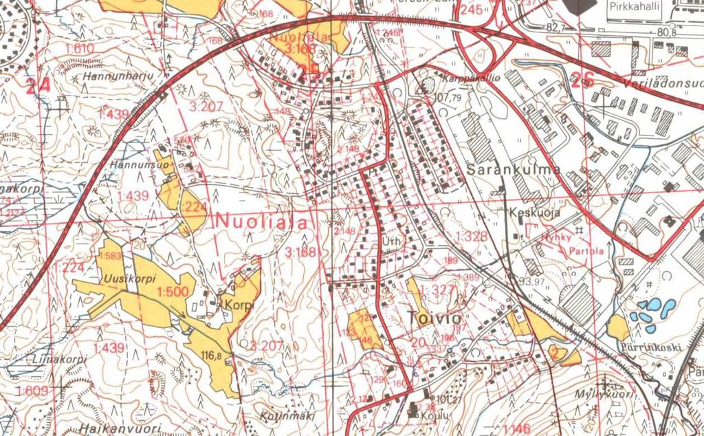 Toivio Kulttuuriympäristön selvitys 2016 Sivu 13 / 17 3.5 1900-luvun loppu ja 2000-luvun alku Toivion asuinalue täydentyi vähitellen 1960- ja 70-luvulla.