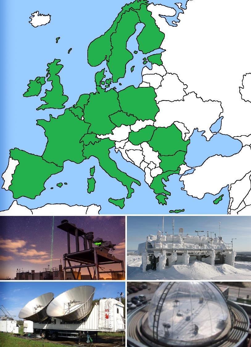 Aerosols, Clouds, and Trace gases Research Infrastructure ACTRIS provides data and research, instrument, industry, and training services for the various user groups ACTRIS consists of observing