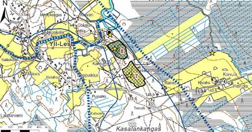 Kuva 285. Soranottoalueet: Kasalankangas A:n pohjavesialue, 14213 A I lk, Lestijärvi.