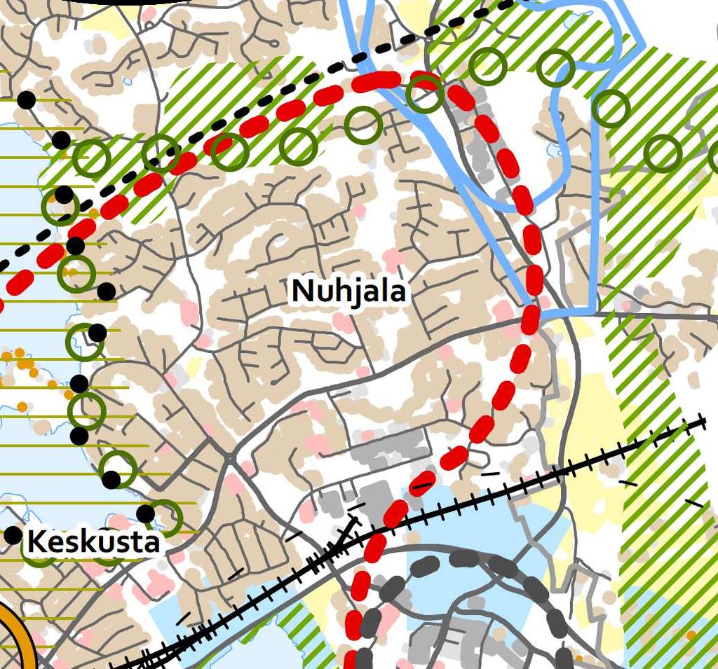 Ympäristövirasto maankäyttöosasto kaavoitus sivu 4/9 Maankäytön kehityskuva 2035 Maankäytön kehityskuvassa suunnittelualue on määritelty osaksi kehitettävää