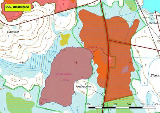 920352 Sodankylä, Ilmakkijärvi (K,Ks,P) (7510246:489418) 185 ha Erämainen pieni järvi kahden suojelusuon, Ilmakkiaavan ja Takaltama-aavan välissä nelostien varressa.