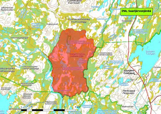 920440 Inari, Saarijärvenjänkä (P) (7684679:503413) 723 ha Pierkivaaranjängän luoteispuolella sijaitseva Saarijärvenjänkä kuuluu laajaan Kaamasen suot- suojelukokonaisuuteen (960262) Inarijärven ja