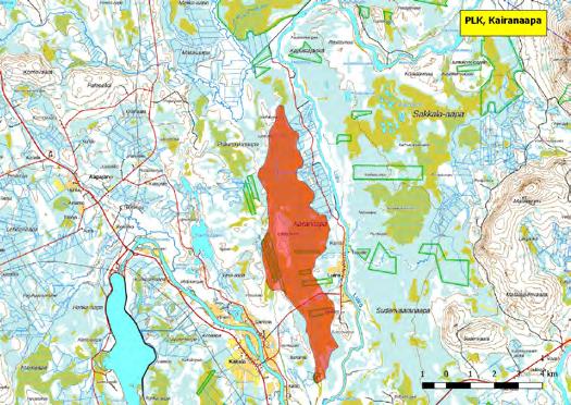 920108 Pelkosenniemi, Kairanapaa (P) (7458882:520819) 1723 ha (Natura, Soidensuojeluohjelma, FINIBA) Luiron kylän länsipuolella Luirojokivarressa sijaitseva Kairanaapa on yksi Pelkosenniemen