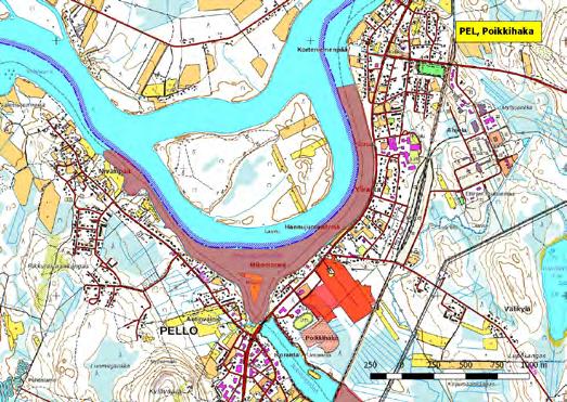 920365 Pello, Yliranta-Poikkihaka (K,Ks) (7410183:366647) 71 ha Yliranta-Poikkihaka sijaitsee Pellon keskustaajamassa Jolmanputaan ja Tornionjoen yhtymäkohdassa.