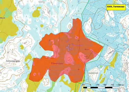 920272 Ranua,Tervonsuo (P) (7299882:468727) 300 ha (Natura, soidensuojelualue) Tervonsuo kunnan etelälaidalla on osa Lapiosuon soidensuojelualuetta eli Litokairaa.