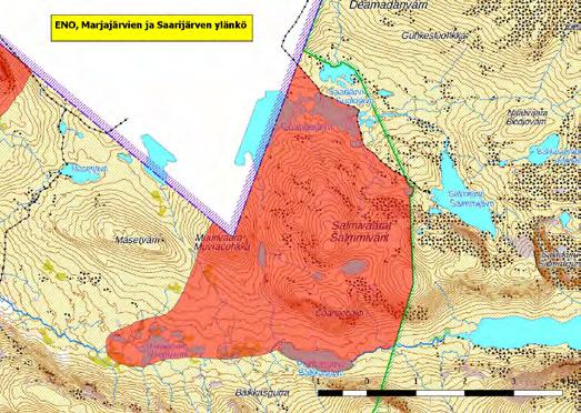 920470 Enontekiö, Marjajärvien ja Saarijärven ylänkö (P) (7670180:265431) 5589 ha (FINIBA) Tämä lintualue sijaitsee Käsivarren sormien välissä