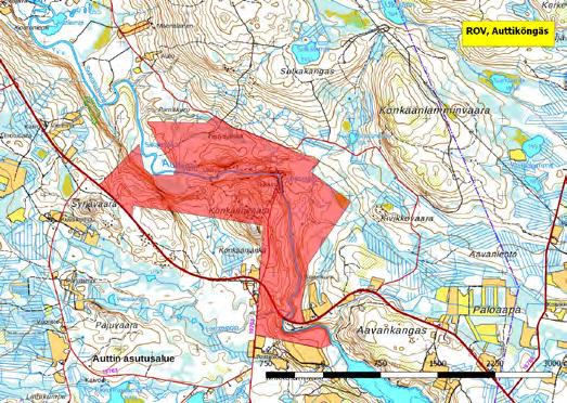 920216 Rovaniemi, Auttiköngäs (P) (7351625:509324) 388 ha (Natura, Vanhojen metsien suojeluohjelma) Aivan Rovaniemen kaakkoisrajalla sijaitseva Auttiköngäs on tärkeä