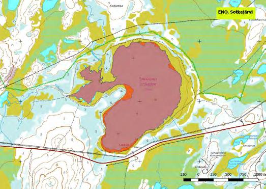 920374 Enontekiö, Sotkajärvi (K,Kk,Ks,P) (7583131:346888) 180 ha (Natura) Sotkajärvi on yksi koko Lapin parhaista lintuvesistä, ja poikkeuksellisen arvokas kohde sekä pesimä- että kerääntymäalueena.