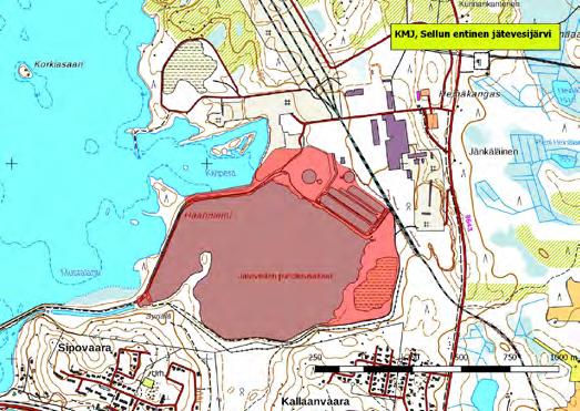 920341 Kemijärvi, Sellun entinen jätevesijärvi (K,Kk,Ks,P) (7400540:522314) 88 ha Kemijärven entisen sellutehtaan jätevesialtaat ovat suljetulla alueella, mikä takaa rauhalliset olot sekä