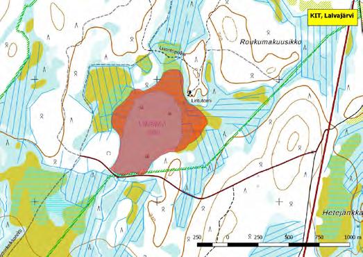 920435 Kittilä, Lalvajärvi (P) (7502591:395924) 33 ha Ruohikkoinen, pieni ja matala Lalvajärvi on ojitettujen soiden ympäröimä.