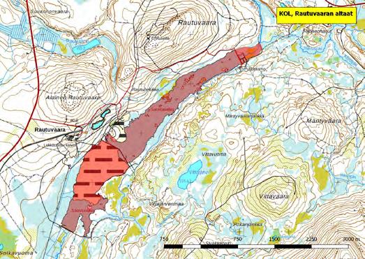 920367 Kolari, Rautuvaaran altaat (K,Ks) (7490060:370013) 249 ha Kolarin entisen kaivoksen saostusaltaat ovat maakunnallisesti arvokas hanhien ja vesilintujen kerääntymisalue sekä keväällä että