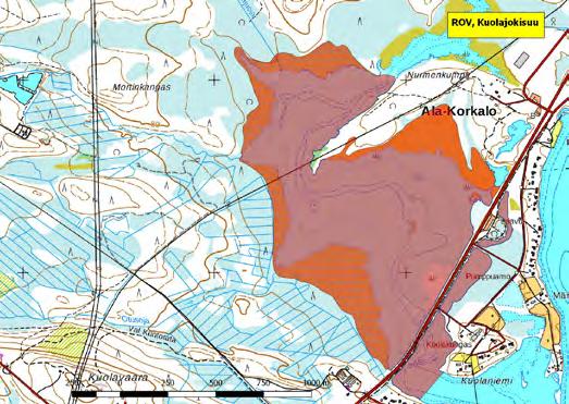 920386 Rovaniemi, Kuolajokisuu (K,P) (7373193:438025) 137 ha Kuolajokisuu on allasmainen laajentuma Kemijoen ja Kuolajoen yhtymäkohdassa kaupungin lounaisnurkassa.