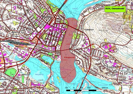 920306 Rovaniemi, Ounaskoski (K,Kk) (7376088:443922) 79 ha Kemijoen keväinen sula-alue kaupungin keskustassa kokoaa vuosittain Lapin suurimmat naurulokkikertymät odottamaan pesäpaikkojen