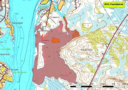 920309 Rovaniemi, Paavalniemi (K,Ks,P) (7372167:439726) 87 ha Kemijoen patoamisen ja vedennousun myötä jokiuomaan syntynyt järvimäinen laajentuma kaupungin eteläpuolella.