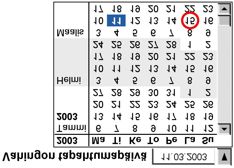 yhteydessä kannattaa tarjota kalenterikomponentti, jotta käyttäjän ei tarvitse etsiskellä muualta