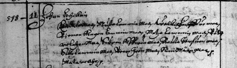 Vuoden 1556 lautamiesluettelossa jälleen Juho (Joan) Lehikoinen (Lehikoin), nyt nimen kirjoitusasu on pidentynyt: Lehicko -> Lehikoin. Kuva 4.