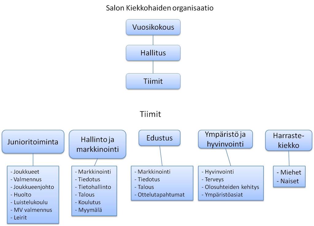 1. SALON KIEKKOHAIT RY:N ORGANISAATIO Salon Kiekkohait ry on perustettu 28.9.2009.