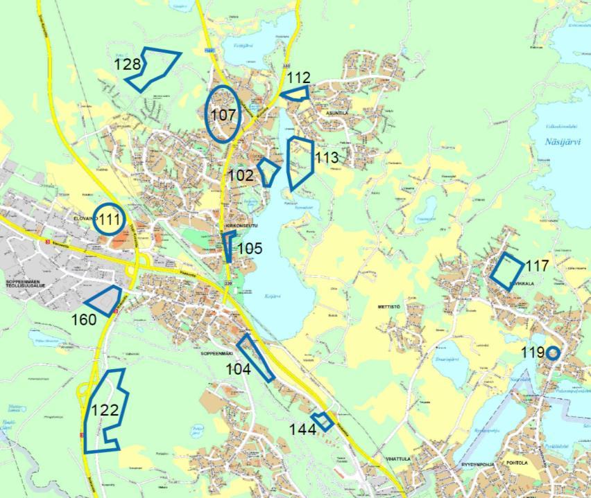 Kauppakeskus Elon asemakaavaa on tarve muuttaa siten, että mahdollistetaan kauppakeskukseen, nykyisin tyhjillään oleviin tiloihin, tavaratalotyyppinen yksikkö.